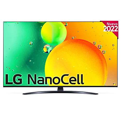 Televisor LG 65NANO766QA - Smart TV webOS22 65 pulgadas 4K Nanocell, a5 Gen 5, compatible con formatos HDR 10, HLG y HGiG