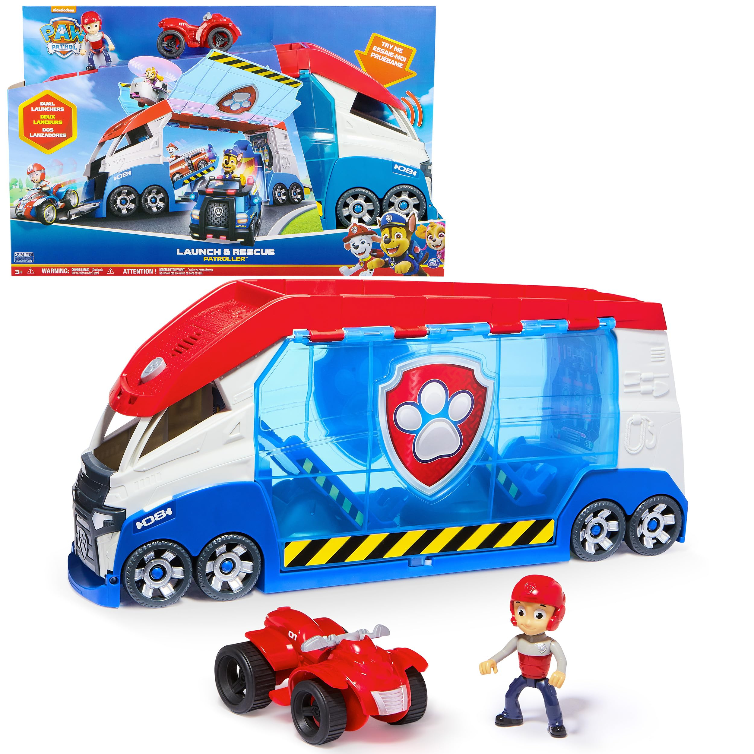 Paw Patrol Patrulla Canina - Coche Patroller Transformable (Reacondicionado - Como Nuevo)
