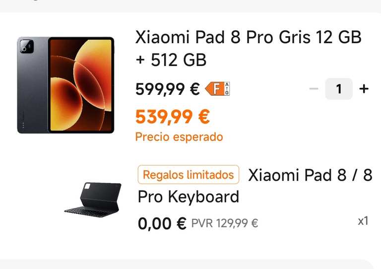 Imagen de Tablet Xiaomi Pad 8 Pro (12gb 512g