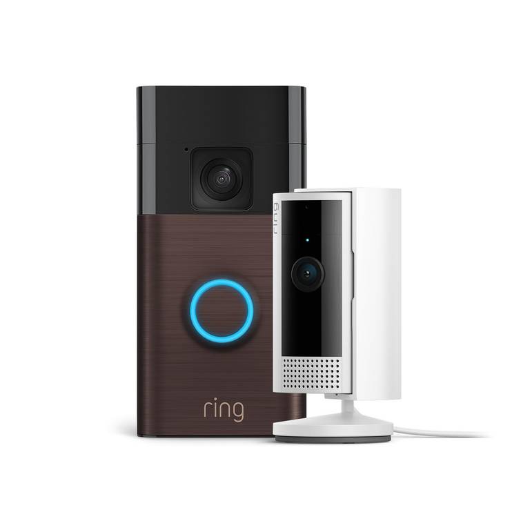 Ring videotimbre con batería (Battery Video Doorbell) + Cámara interior (Indoor Camera, 2.ª gen.)