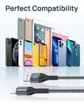 BLACKSYNCZE Cable Cargador iPhone, [MFi Certificado] 1M Cable iPhone Nylon Trenzado Cable iPhone Carga Rápida para iPhone