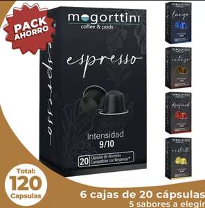 Mogorttini cápsulas de aluminio compatible con Nespresso ( el 24/4 a las 10:00)