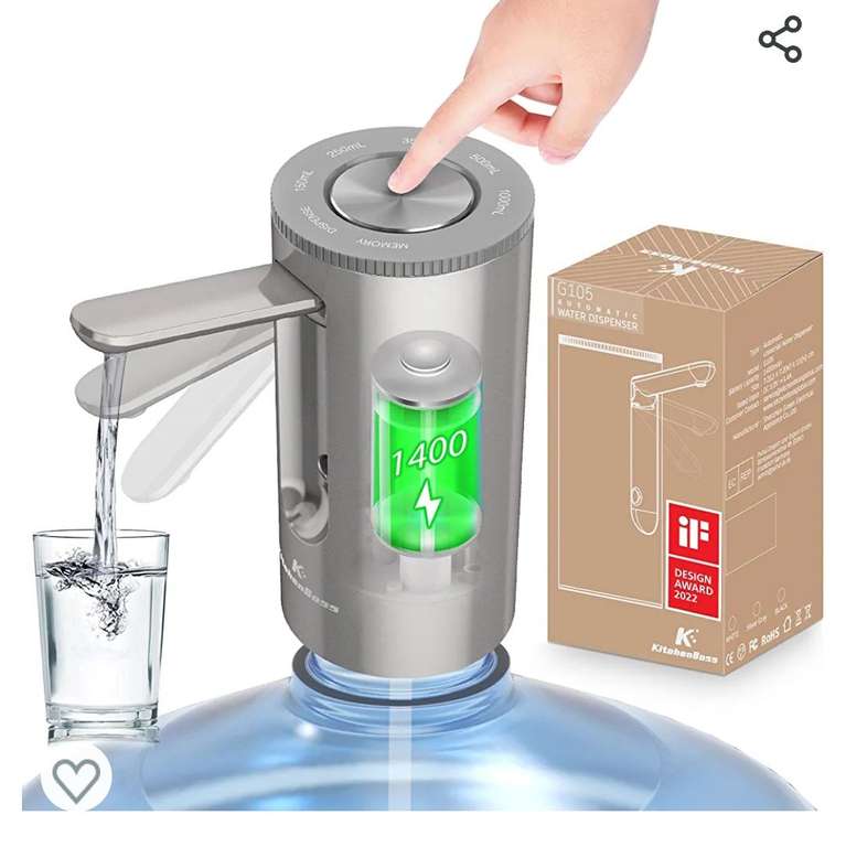 Dispensador de Agua Electrico-Bomba Agua Garrafa: Dosificador Agua Garrafas Portable,Carga Tipo C