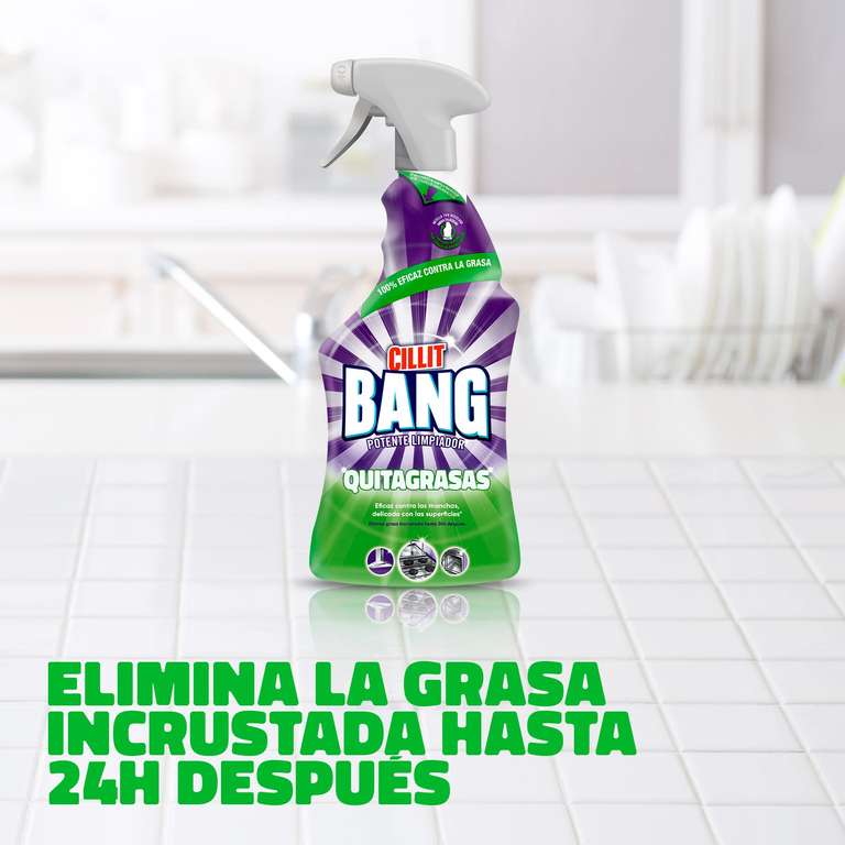 Cillit Bang Manchas de Humedad y Suciedad, potente limpiador juntas negras,  baño, cocina, formato spray, 750 ml
