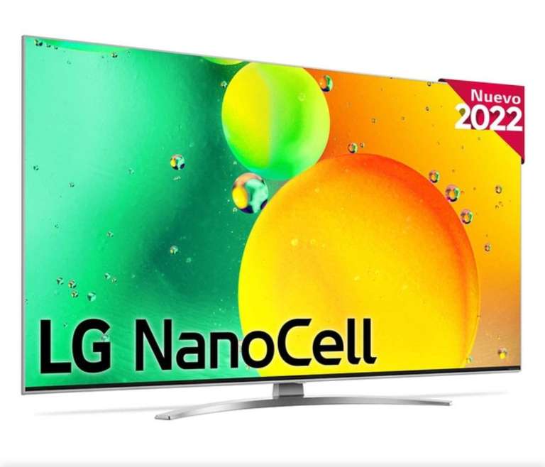TV LED NANO CELL 126 cm (50'') LG 50NANO786QA 4K SmartTV WebOS 22, HDR10, HLG, Sonido Dolby Digital Plus & AC4