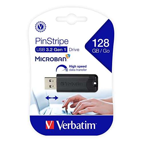 Verbatim Store'n'Go Pinstripe USB 3.2 Gen 1 de 128 GB