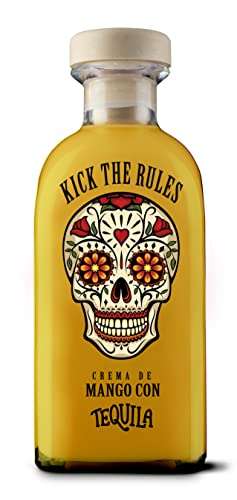 KICK THE RULES - Crema de Mango con Tequila - 15º - Botella de 0,7L - Tequila de Mango
