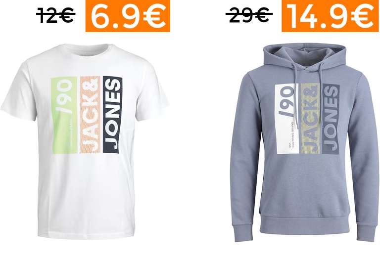 Rebajas Jack & Jones - Camisetas 6.9€ // Sudaderas a 14.9€