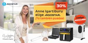 30% dto. en una selección de productos Aigostar (secador de pelo, regleta, freidora de aire) + Bombilla y regleta de regalo a partir de 30 €