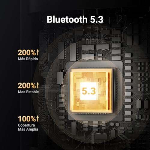 UGREEN Receptor Bluetooth 5.3 adaptador Bluetooth para carro AUX áudio Jack 3,5 mm microfone incorporado de carro.