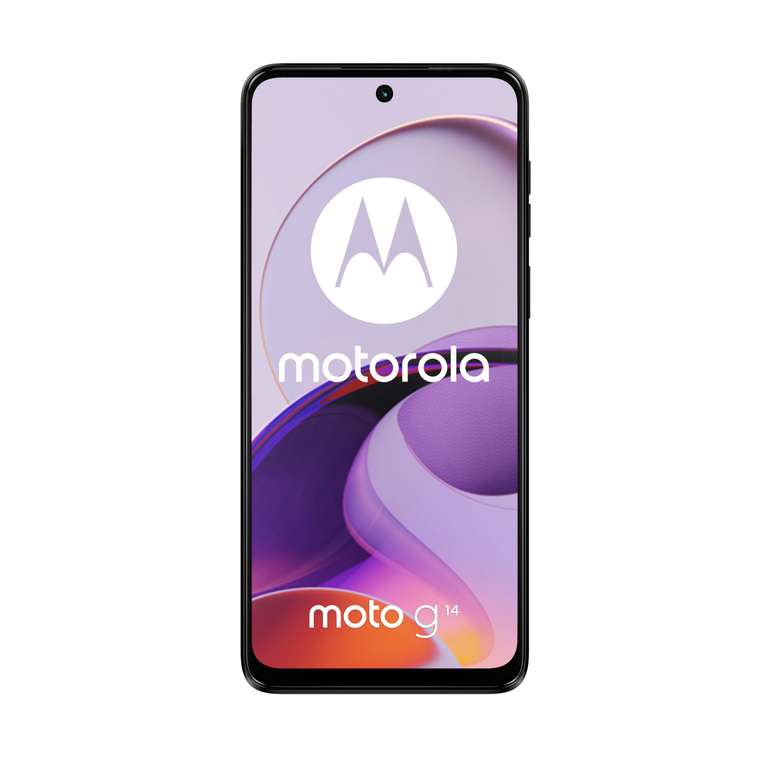Motorola Moto g14 - 8/256GB, Pantalla 6.5" Full HD+, Sistema de Cámara de 50MP, Audio Dolby Atmos, Android 13, 5000mAh, Lila - Smartphone