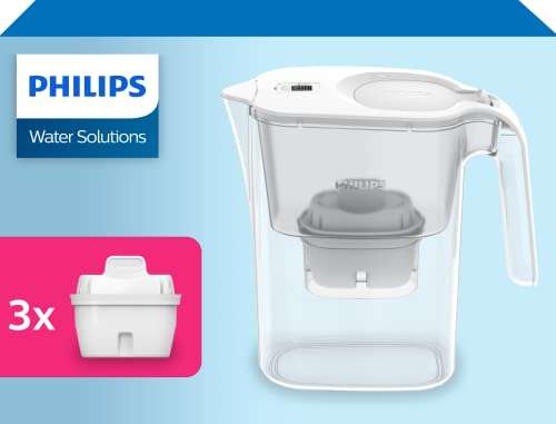 Philips Jarra filtrante AWP2936WHT-3/10 con 3 filtros Micro