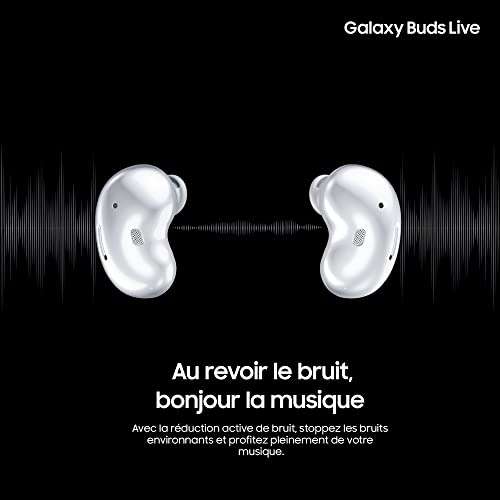 SAMSUNG Galaxy Buds Live - Auriculares Bluetooth inalámbricos, 3 micrófonos, Tecnología AKG [Versión española]