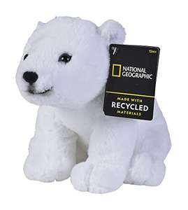 Simba Peluches Disney- National Geographic Peluche Oso Polar Hecho con Materiales reciclados, 27cm, Licencia Oficial Disney