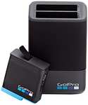GoPro AJDIV-001 - Carcasa Protectora para HERO8 Transparente + Cargador de batería Dual y batería para Hero 8/7/6
