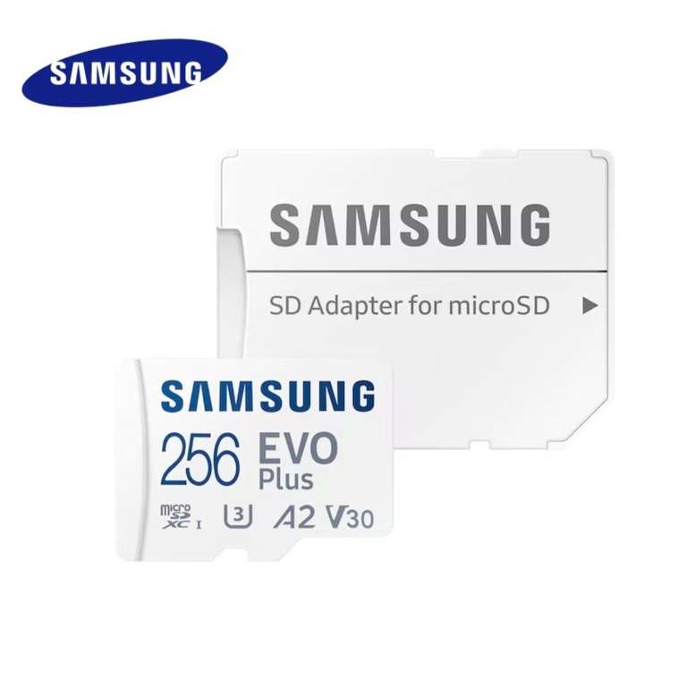 Tarjeta Micro SD Samsung de 256 gb (precio sin cupones)