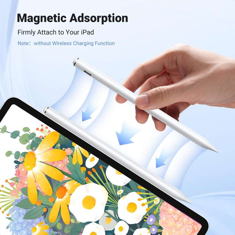 Lápiz Óptico Magnético para iPad, con 3 Puntas
