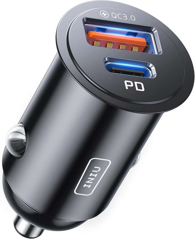 Cargador Coche INUI 60W Doble Puerto USB-C PD+QC