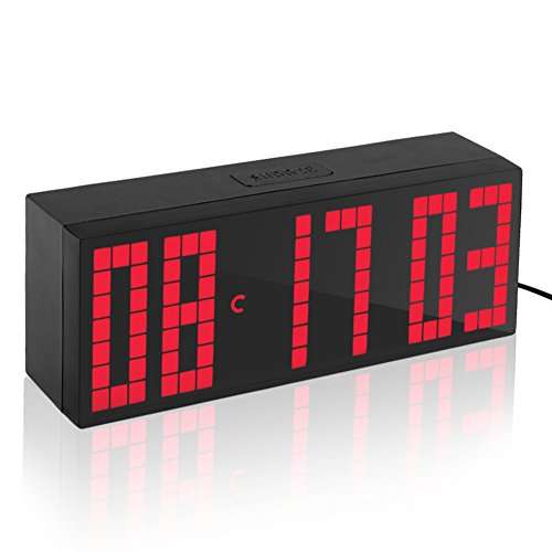 Reloj Grande LED Alarma, hora, Cuenta Atrás y Adelante con Controlador Remoto