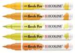 Talens Ecoline 5 brush pens "Yellow"