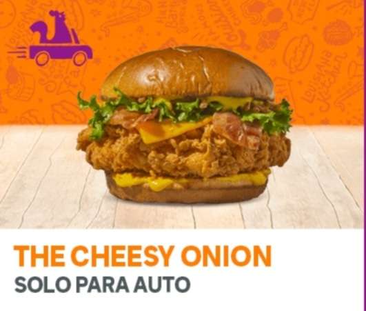 Solo hasta el jueves The Cheesy Onion a 2.99 euros en Popeyes [ Solo Auto ]