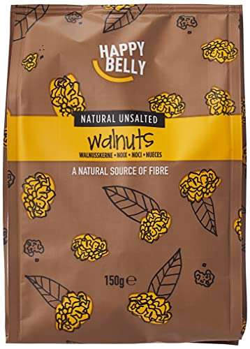Marca Amazon - Happy Belly Nueces mondadas, 150 g (Paquete de 7)