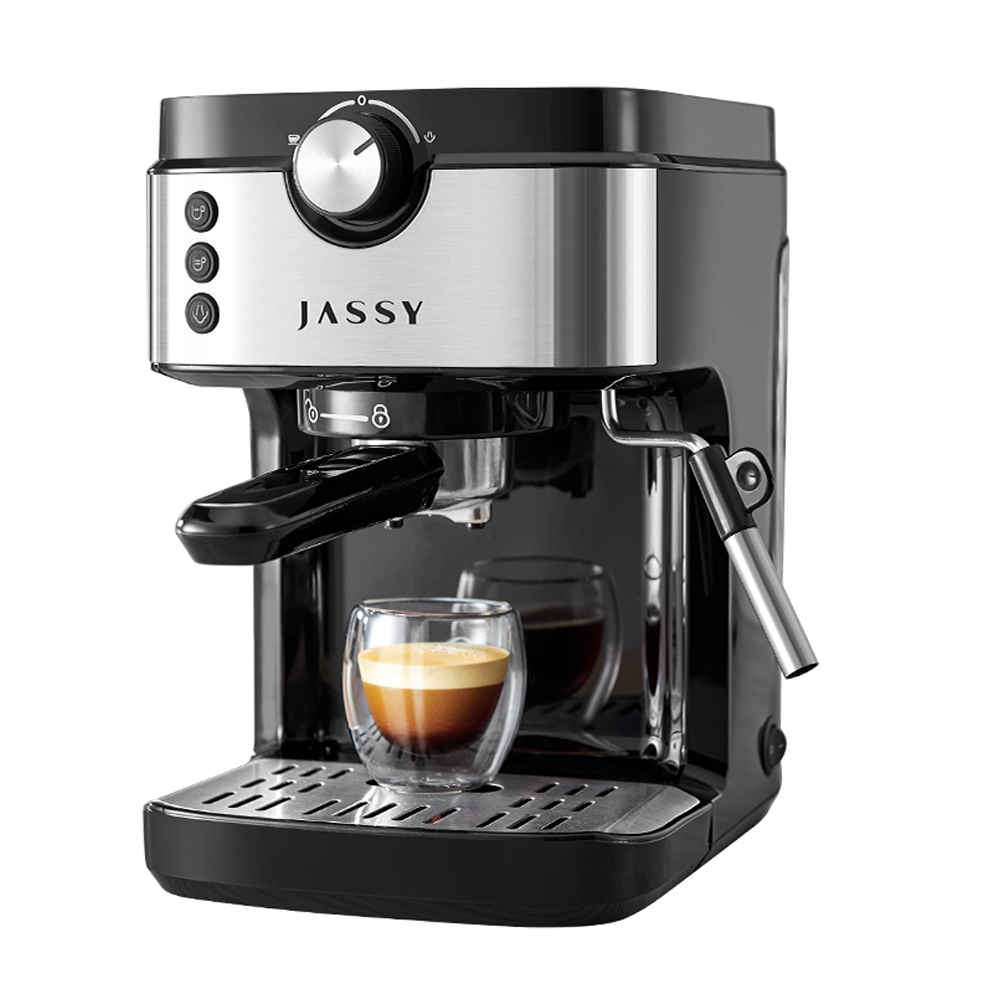 JASSY Cafeteras de café expreso de 20 bares, máquina de capuchino con  espumador de leche para barista casero para café expreso, capuchino, café  con