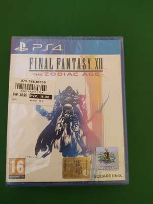 Final Fantasy XII PS4 en Outlet del Corte Inglés del Faro de Badajoz