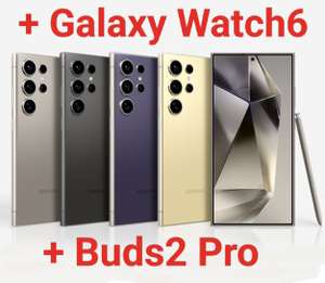 Galaxy s24 Ultra 256Gb + Galaxy Watch6 + Buds2 Pro. Otras Opc de Memoria en Descripción [Web Estudiantes]