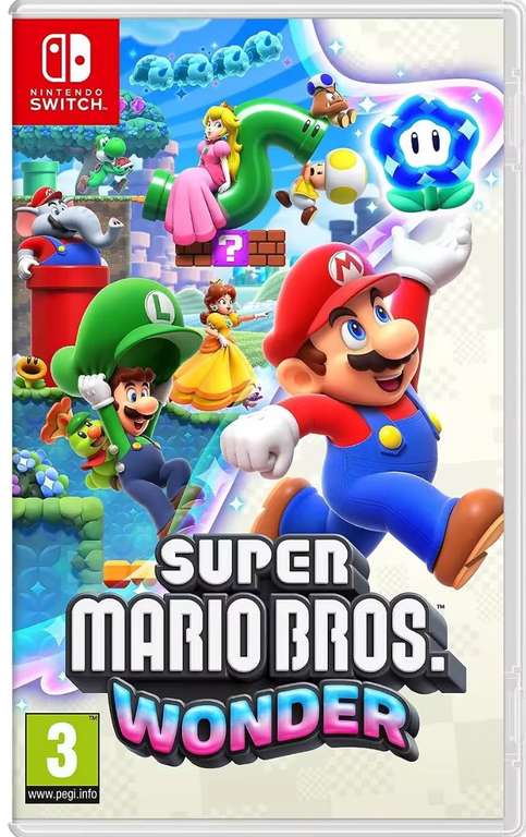 Juego Super Mario Bros. Wonder para Nintendo Switch PAL EU - Nuevo Original Precintado [PRECIO PRIMER PEDIDO 33,23€]