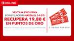 Cupones Nintendo Switch Online + 19,80€ puntos de oro [se pueden usar tarjetas eShop y ahorrar unos 20€ más]