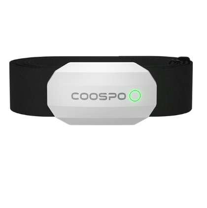 CooSpo-Banda Sensor de ritmo cardíaco H808S, Monitor deportivo de modo Dual ANT, Bluetooth con correa para el pecho