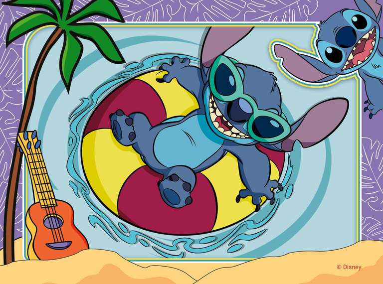 Ravensburger - Puzzle Disney Stitch, Pack 4 Puzzles Lilo y Stitch