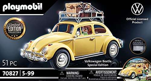 PLAYMOBIL Volkswagen 70827 VW Beetle - Edición Especial, A partir de 5 años