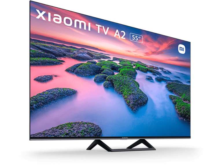 TV LED 55" - Xiaomi TV A2, UHD 4K, Smart TV, HDR10, Dolby Vision, Dolby Audio, DTS-HD, Inmersive Limitless Unibody, Negro