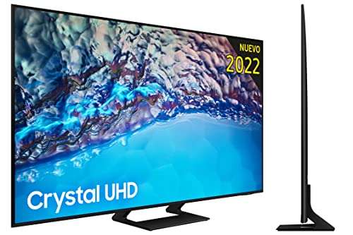Samsung TV Crystal UHD 2022 55BU8500 - Smart TV de 55", 4K UHD, Procesador Crystal UHD, Contast Enhancer con HDR10+, Q-Symphony y Alexa