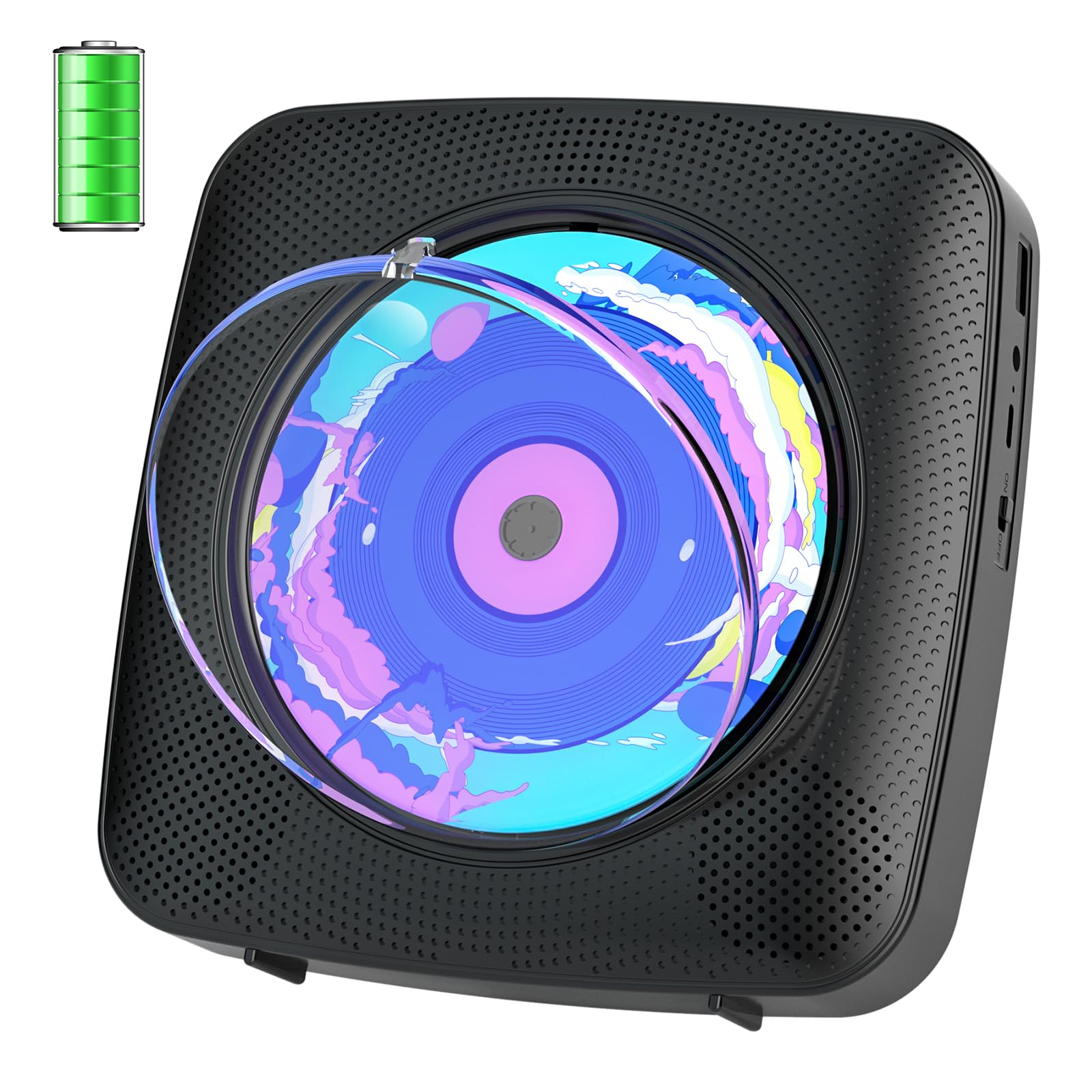 Reproductor de CD Portatil con Bluetooth y Altavoces