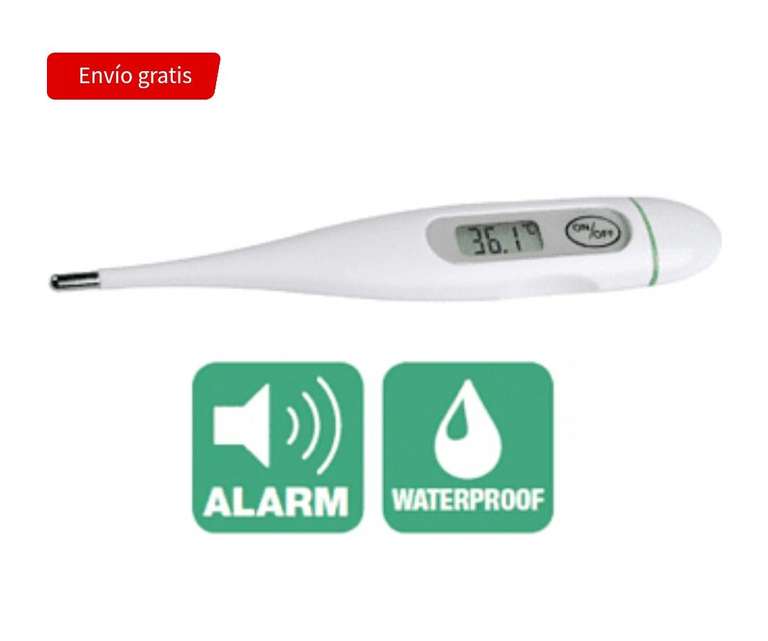 Termómetro - Medisana 77030 FTC Digital, Sumergible, Alarma en caso de fiebre (Tb en Amazon)