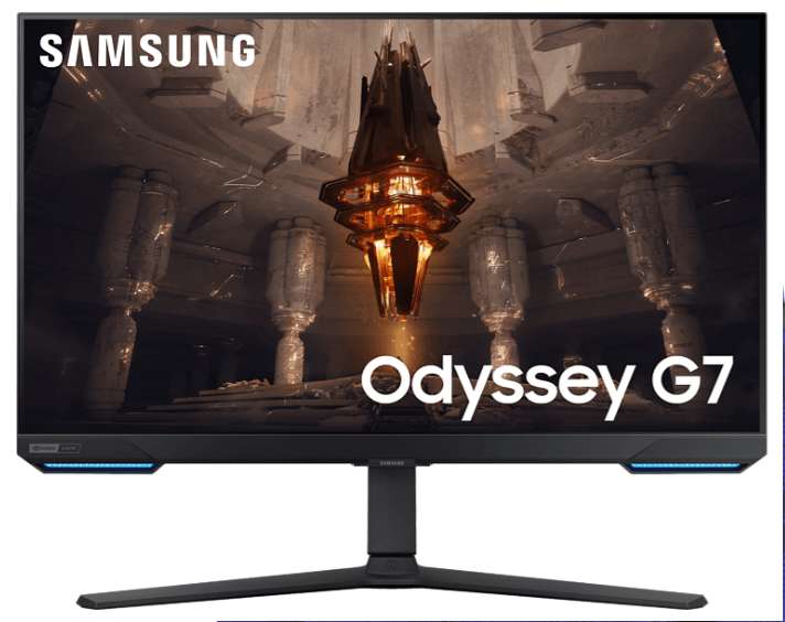 Monitor gaming - Samsung Odyssey G7 LS32BG700EUXEN , 32a, UHD 4K, 1 ms, 144 Hz, Negro