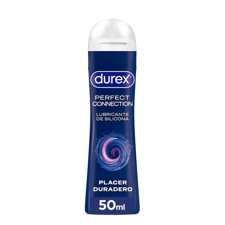 Durex, Perfect Connection Lubricante de Base Silicona, Lubricación Duradera, Adecuado también para Sexo Anal, 50 ml