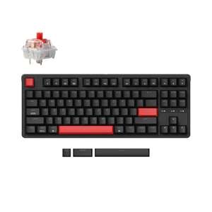 Teclado Keychron C3 Pro QMK/VIA Wired Mechanical Keyboard (US ANSI Keyboard) Red/Brown
