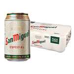 San Miguel Especial Cerveza Premium Lager, Pack de 24 Latas x 33cl, Cerveza San Miguel con 5,4% Volumen de Alcohol