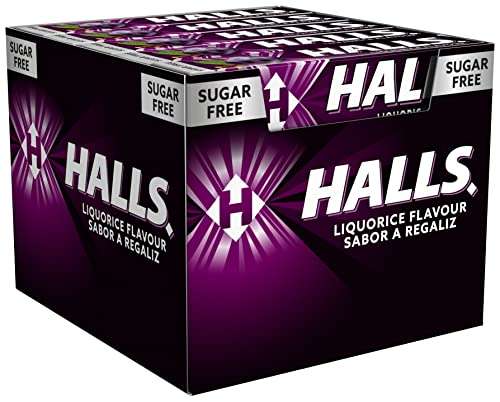Caja con 20 Sticks de 32 g Halls Regaliz - Caramelo duro