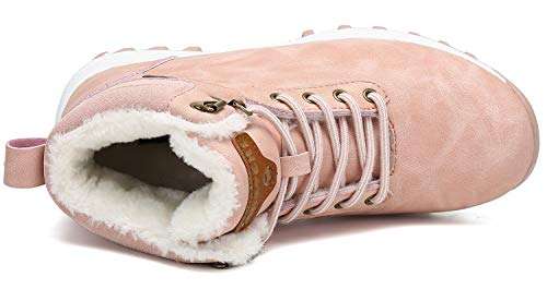 Mishansha Hombre Mujer Botas de Nieve Senderismo Impermeables Deportes Trekking Zapatos Fur Forro Aire Libre Boots