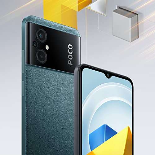 POCO M5 - Smartphone de 4+128GB, Pantalla de 6.58” 90Hz FHD+ DotDrop, MediaTek Helio G99, Verde (Versión ES + 3 años de garantía)