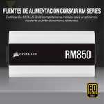 Corsair RM850 2021, RM Series, 850 Watts 80 Plus Gold Fuente de Alimentación ATX