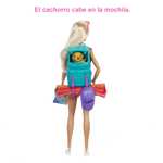 Barbie Muñeca Malibu It Takes Two de Acampada- con Cachorro, Mochila y Saco de Dormir - 10+ Accesorios, Multicolor, Muñeca: 29 cm