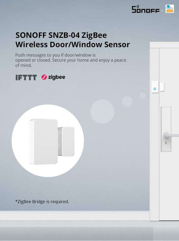 Sonoff SNZB-04 Sensor de Puerta/Ventana