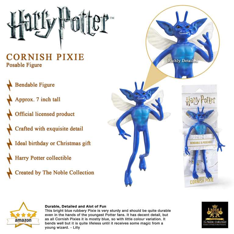 The Noble Collection Harry Potter - Duende de cornualles Figura maleable