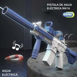 Pistola de Agua Eléctrica M416 Glock: Divertido Juguete de Tiro Automático para el Verano, Ideal para Niños, Niñas y Adultos